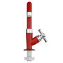 Imagen de CANILLA BAÑO ROJA/CROMADA PLASTICA BAJA DE MESA 1/2" CROSS